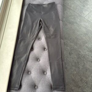 Zella, black, shiny speckled legging, size small